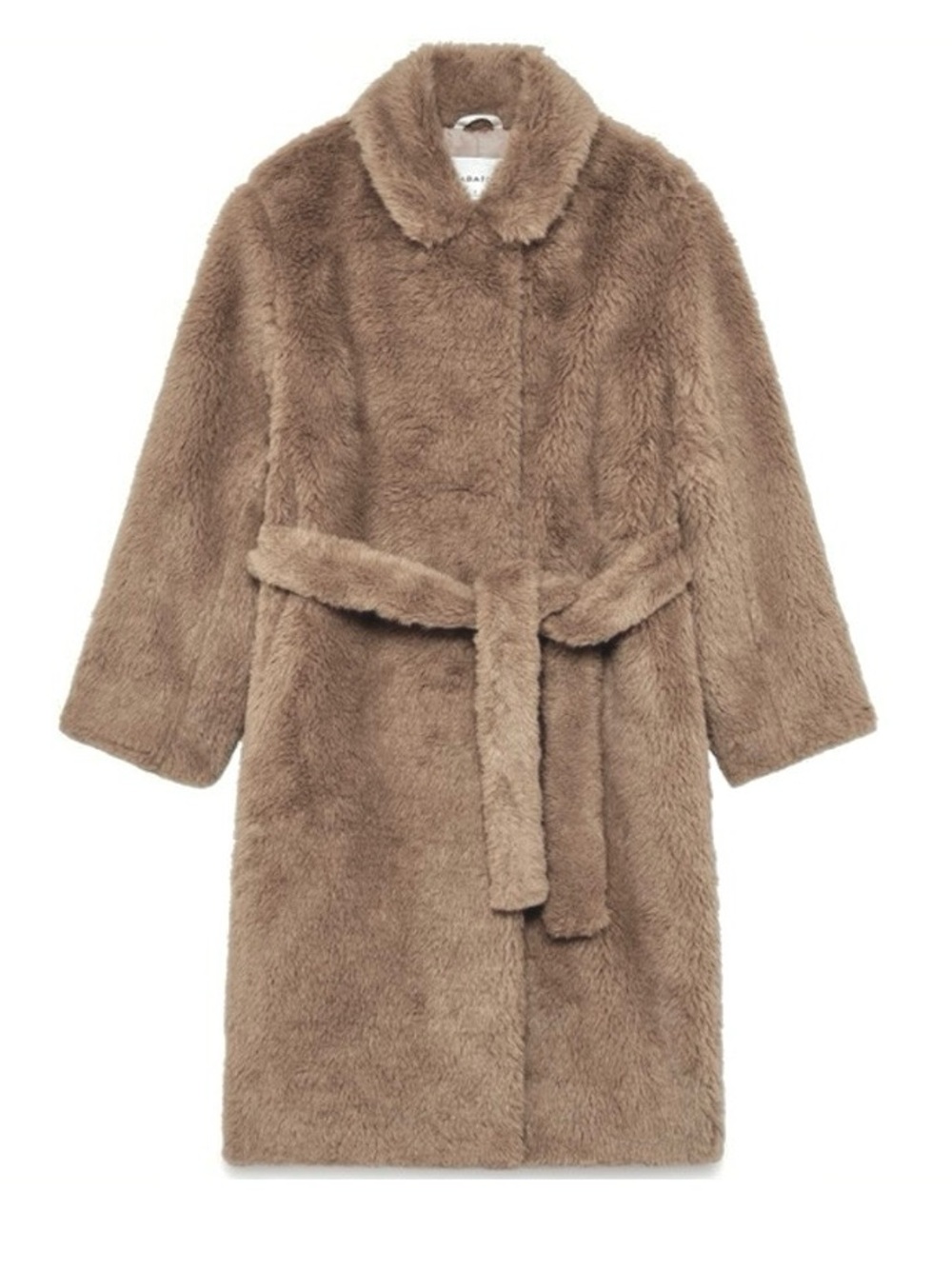 Babaton Oron Faux Fur Coat Size S Tan/Camel Oversized Cozy Like New Gorgeous